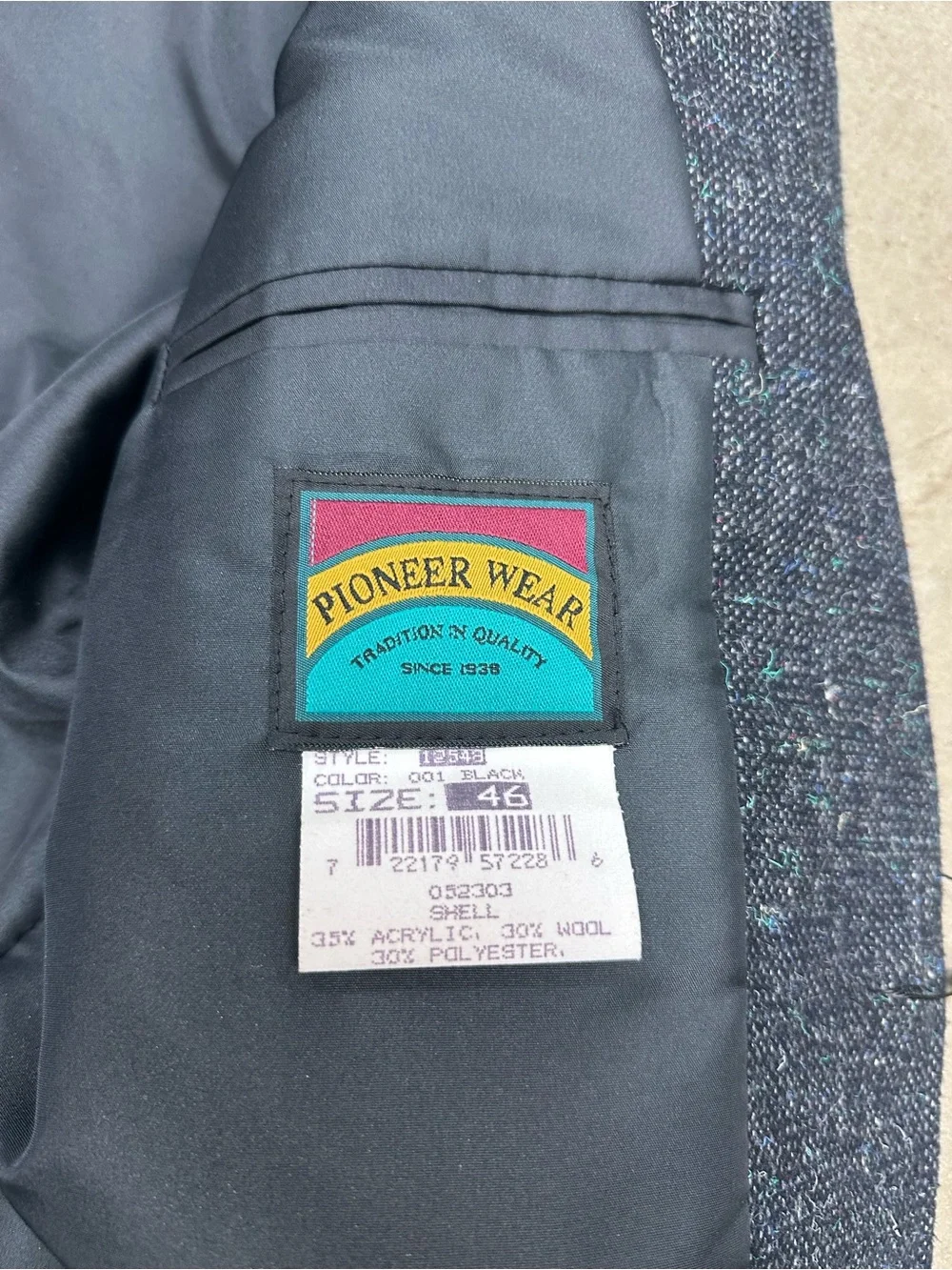 Pioneer Wear navy tweed